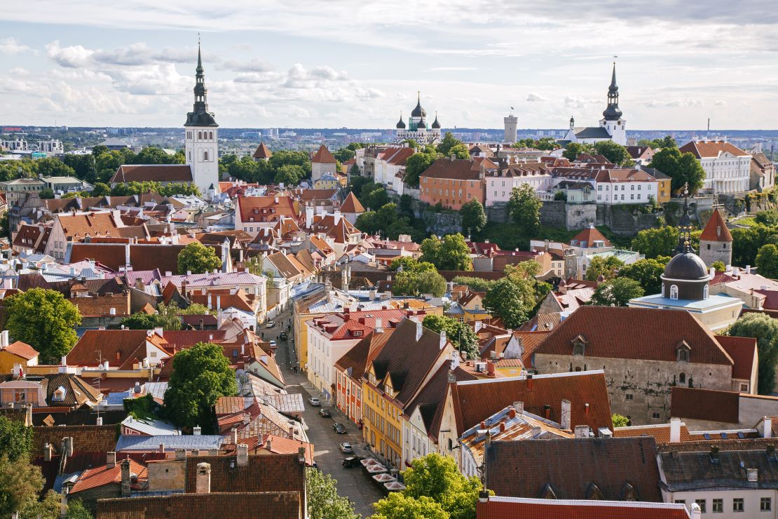 Estonia is at No.9 in the passport rankings for 2024 so far. Tallinn, the capital, is pictured. 