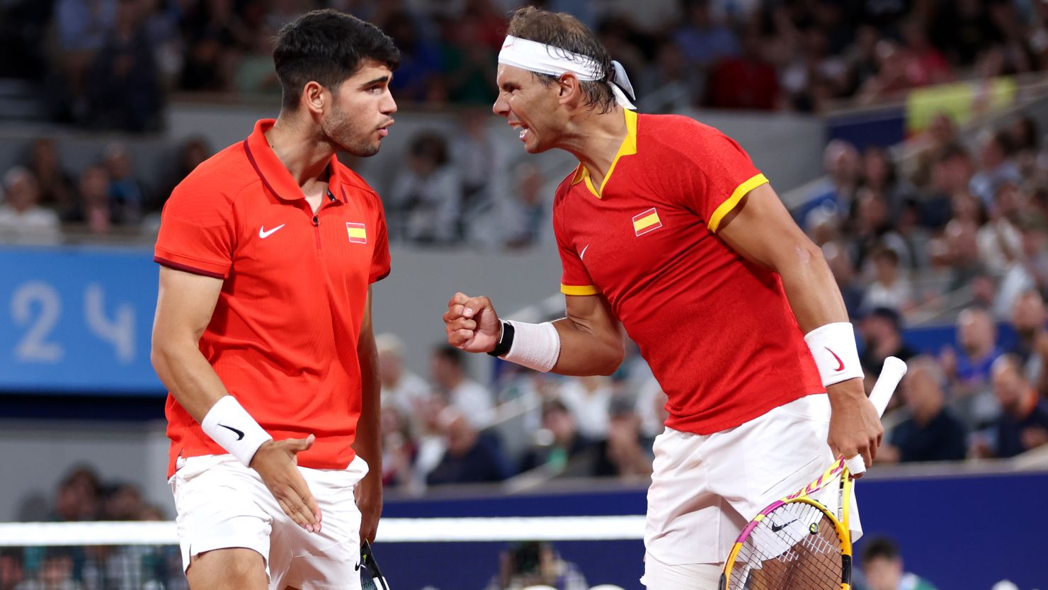 Olympic moment of the day Rafael Nadal and Carlos Alcaraz, tennis’ new