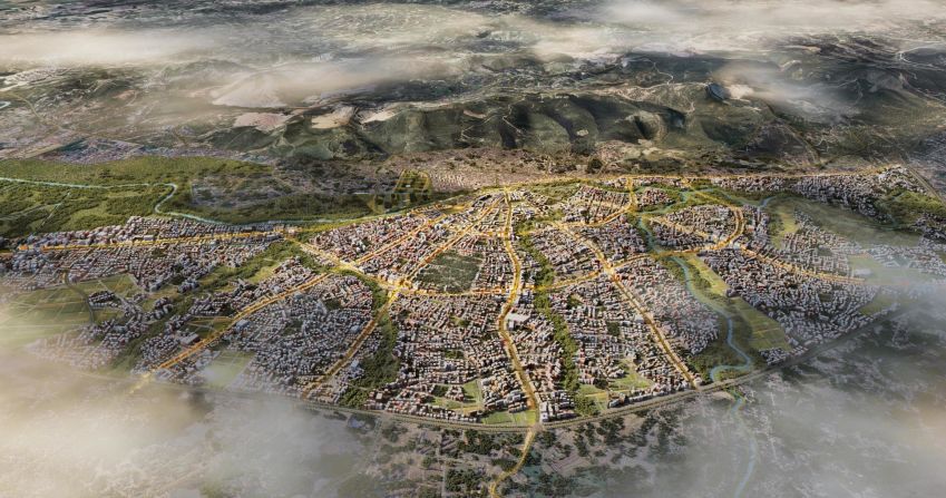 Is it possible to build cities that are resilient to earthquakes and flooding? Architecture firm Foster + Partners hope to do just that with their masterplan for the city of Antakya, in southeastern Turkey (pictured here in a rendering).