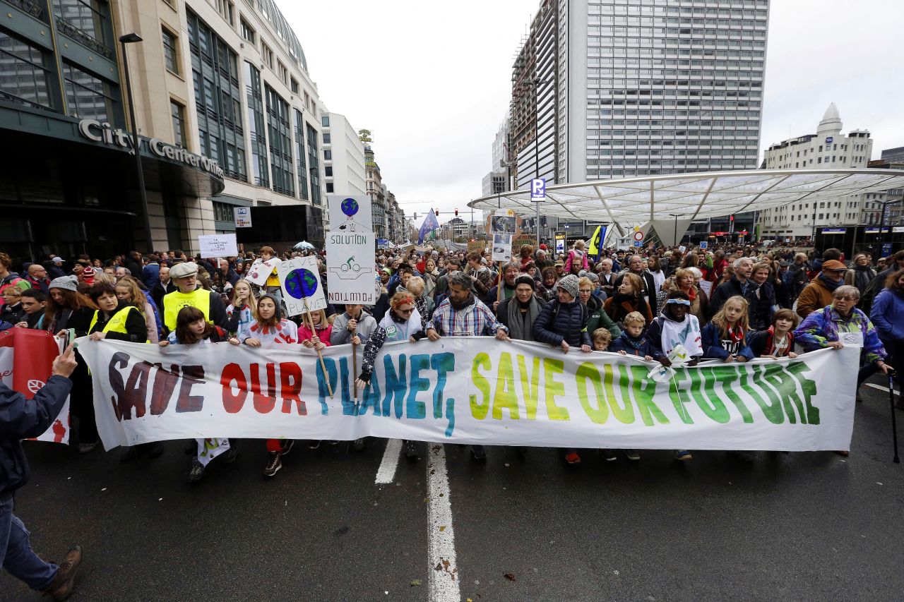 Climate protest in Brussels, December 2.