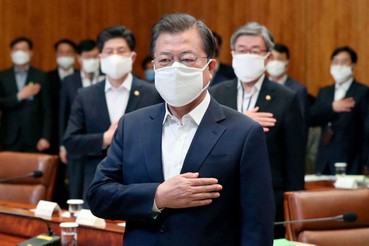 South Korean President Moon Jae-in in Seoul on Monday, March 30.