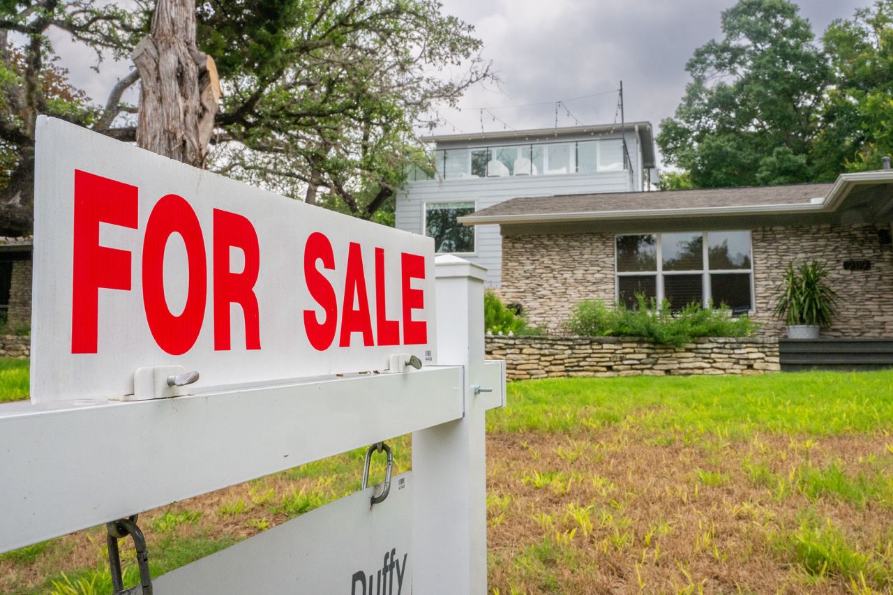 ?A home available for sale is shown on May 22 in Austin, Texas.?