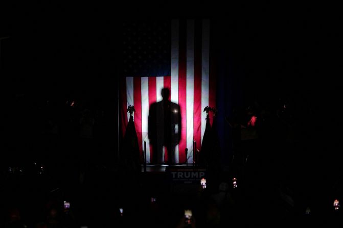 Trump attends a campaign event in Waukesha, Wisconsin, on May 1.