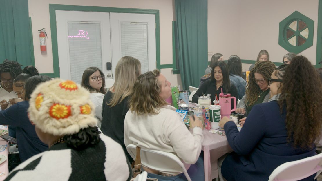 Women play bingo at a recent STL Cannamoms event in suburban St. Louis.