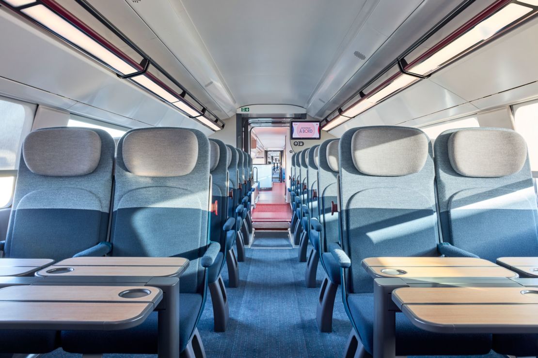 SNCF says comfort was the central theme throughout the design process.