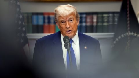 WASHINGTON, DC - MAY 12: U.S. President Donald Trump speaks during a press conference in the Roosevelt Room of the White House on May 12, 2025, in Washington, DC. During the event, President Trump signed an executive order aimed at reducing the cost of prescription drugs and pharmaceuticals by 30% to 80%. (Photo by Andrew Harnik/Getty Images)