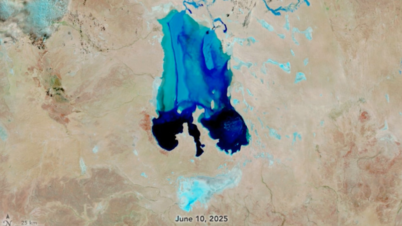 Australian outback transformed by water