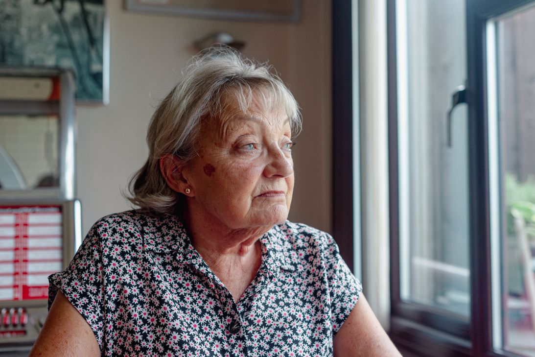 Pauline Claridge at her Rainham home. She believes that smoke from the landfill fires has exacerbated her lung condition.