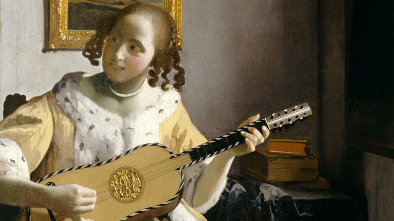 "The Guitar Player" is thought to be one of only 37 known paintings by Johannes Vermeer, an artist who specialized in depicting everyday life in domestic interiors.