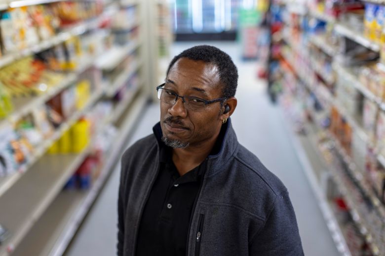 Sammie Rentz, owner of Viet Huong Supermarket, is photographed inside his store in Ellabell on Friday. Rentz, who owns and operates three Viet Huong stores, opened the Ellabell location in March to serve the Korean community working at the Hyundai Motor Group Metaplant America.