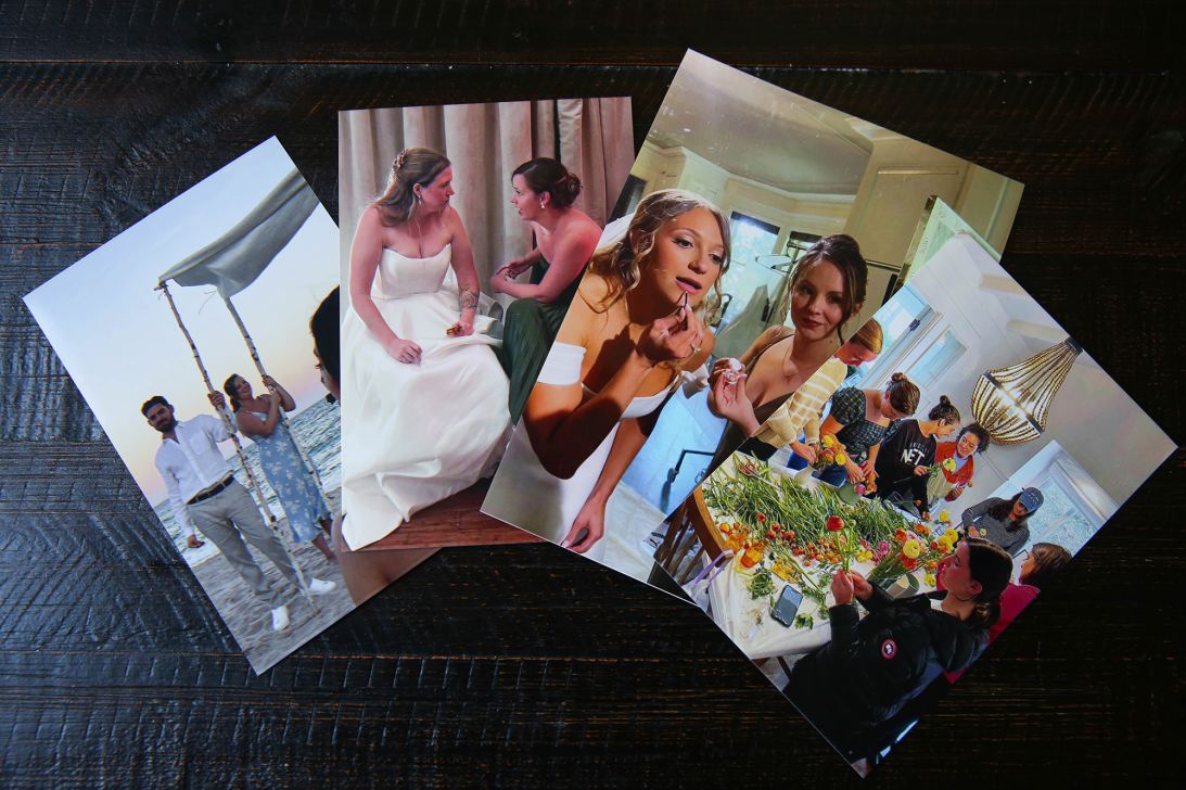 These snapshots capture special moments from weddings that Madeline Holcombe has attended.