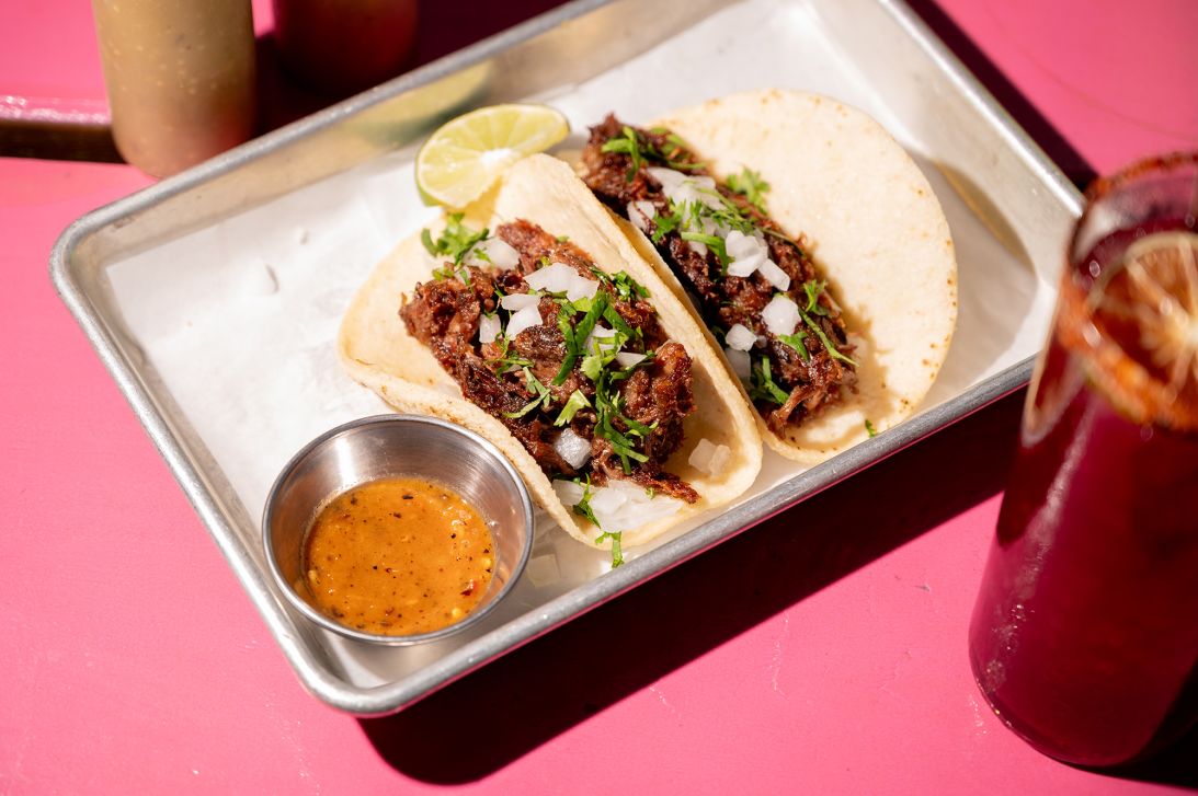 Galaxie Tacos also offers Barbacoa tacos.