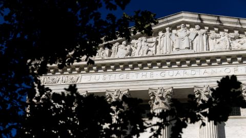 The US Supreme Court building in Washington, DC, on Thursday, October 2, 2025.