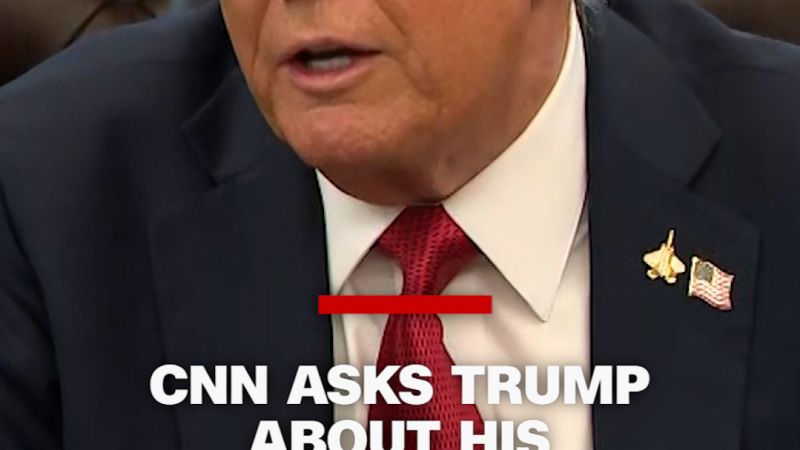 CNN asks Trump about his weekend call with Netanyahu