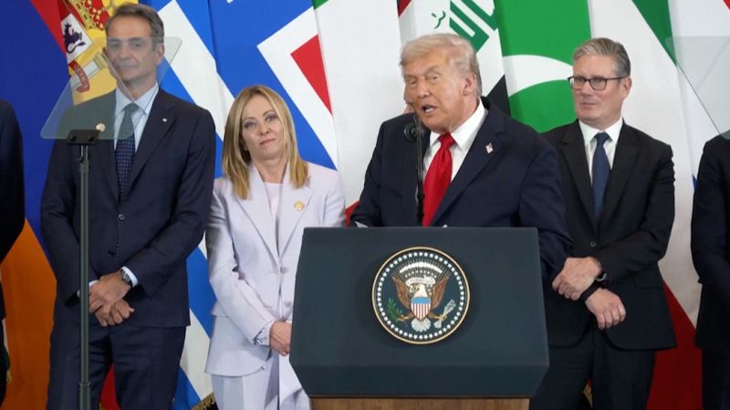 Trumps calls Italian PM ‘beautiful’