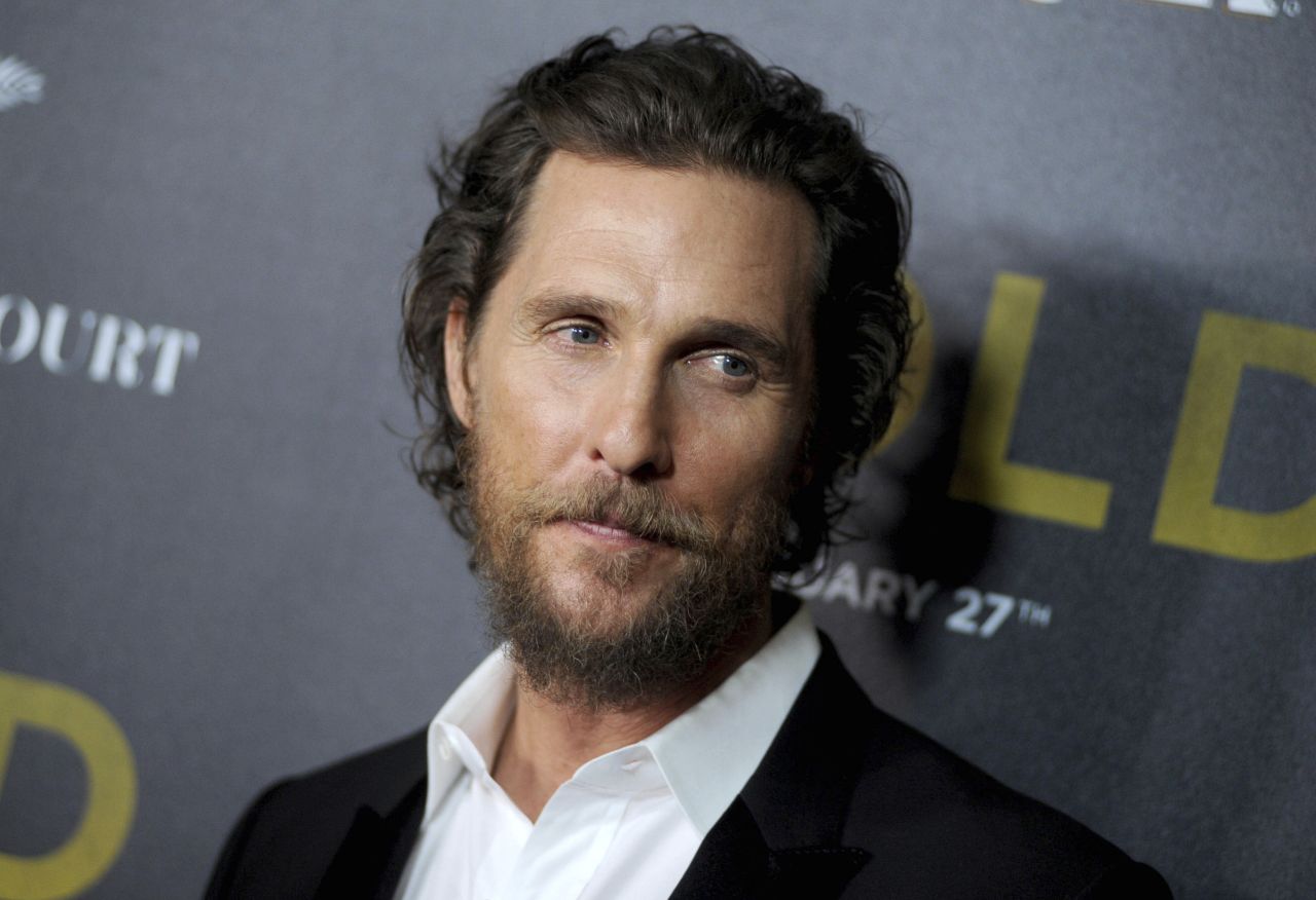 Matthew McConaughey at the premiere of "Gold" in New York City, in this Jan.17, 2017 file image.