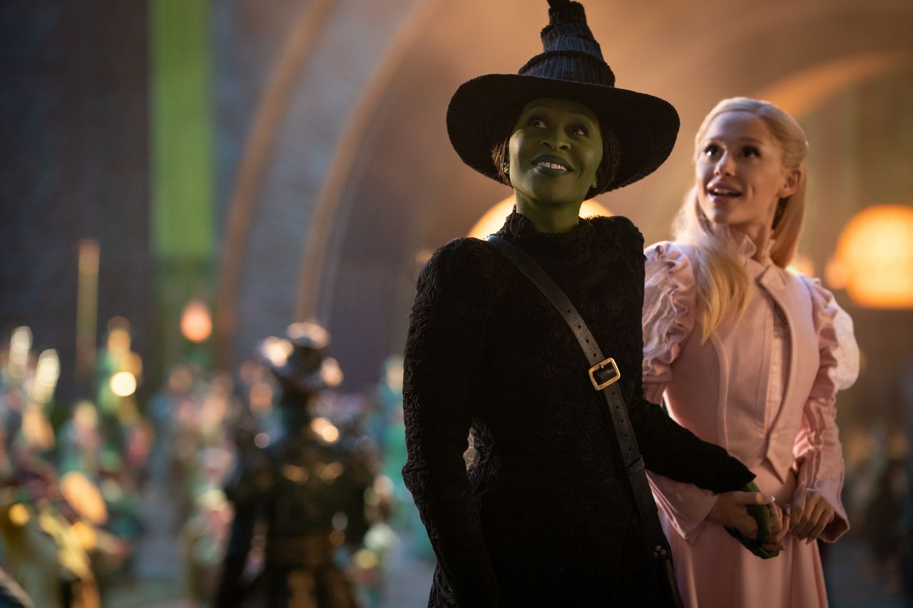 Cynthia Erivo is Elphaba and Ariana Grande is Glinda in "Wicked."