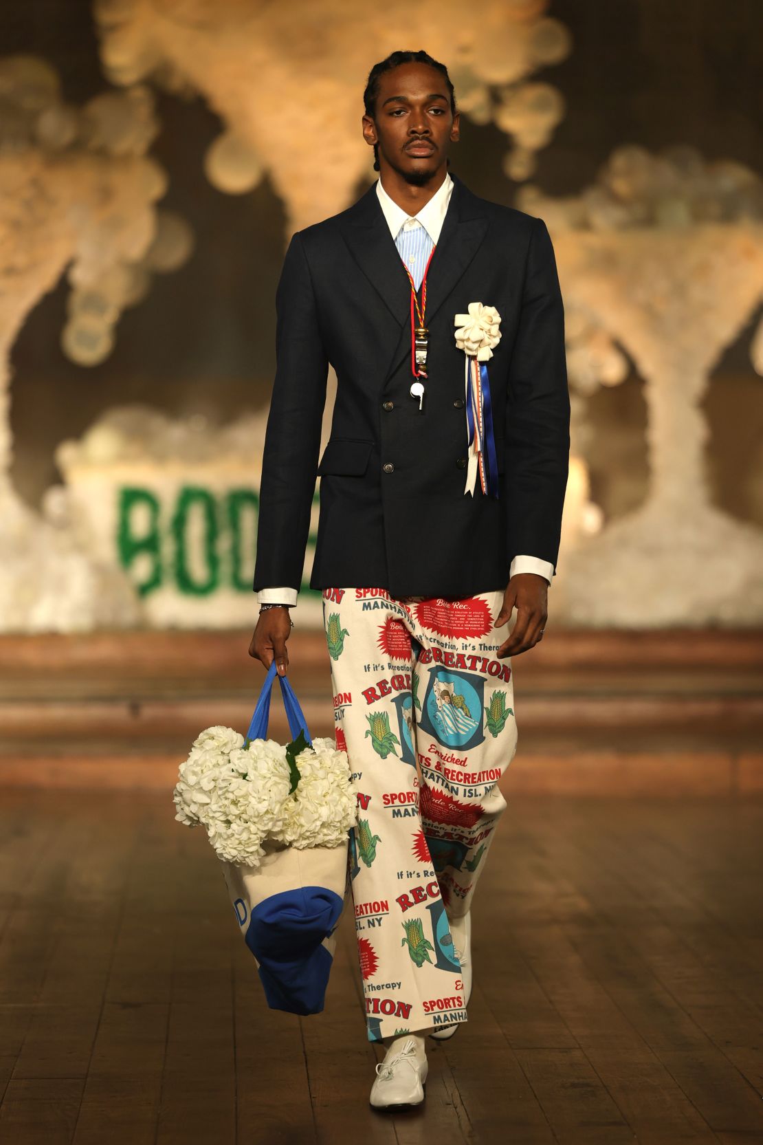 Bode traded Manhattan for New Orleans with a collection presented at the GQ Bowl.