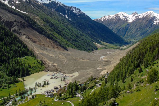 A huge chunk of a glacier in the Alps broke off on Wednesday, May 28, <a  target="_top" href="/newspapers?url=https://www.cnn.com/2025/05/28/europe/wiss-alps-glacier-collapse-switzerland-latam-intl">burying part of the mountain village</a> of Blatten, Switzerland. The village was evacuated earlier this month, authorities said.