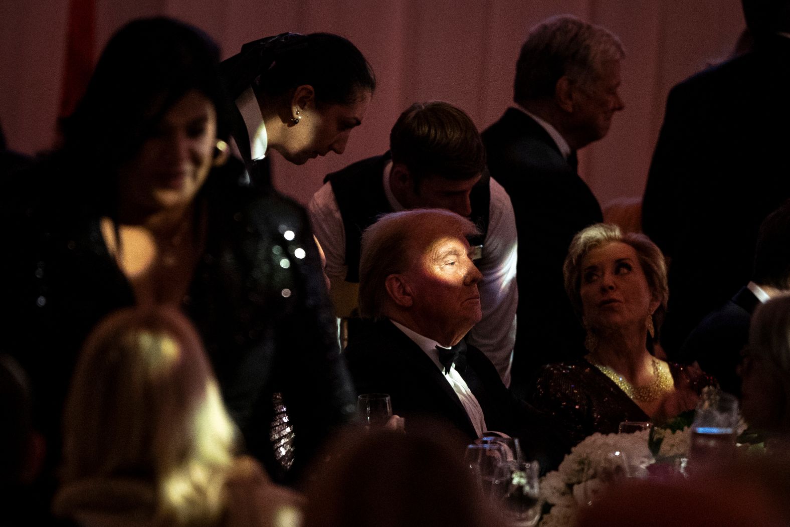 President-elect Donald Trump attends a gala at his Mar-a-Lago estate in Palm Beach, Florida, on Thursday, November 14.