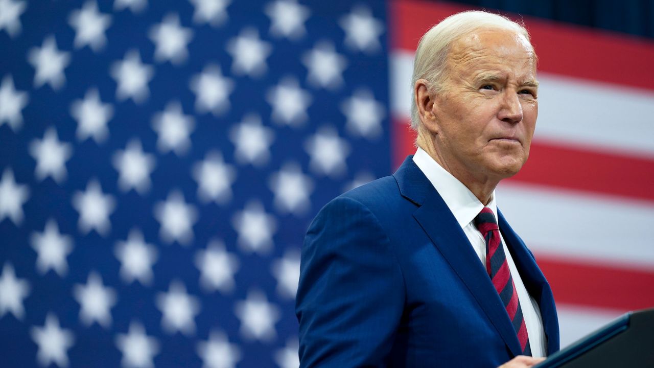 President Joe Biden delivers remarks during a campaign event in Raleigh, North Carolina, on March 26. 