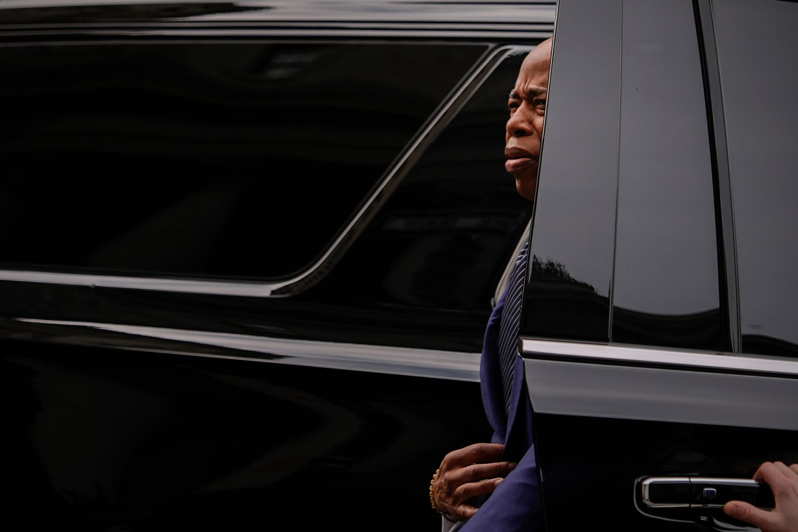 New York City Mayor Eric Adams arrives to court in New York on Wednesday, February 19. A federal judge overseeing the corruption case against Adams scheduled a hearing Wednesday to consider the Justice Department’s controversial motion to dismiss the charges. <a href="https://www.cnn.com/2025/02/19/politics/eric-adams-charges-dismissal-hearing/index.html">He did not issue an immediate ruling</a>. The DOJ move to end the case against Adams prompted an exodus of prosecutors who disagreed with the decision. <a href="https://www.cnn.com/politics/live-news/trump-administration-russia-ukraine-02-18-25#cm7allb71000h3b6neqhr3n87">Eight</a> federal prosecutors, including the interim US attorney for the Southern District of New York, have resigned in protest. <a href="https://www.cnn.com/2025/02/17/politics/eric-adams-deputies-resign/index.html">Four deputy mayors have departed City Hall</a> as well.