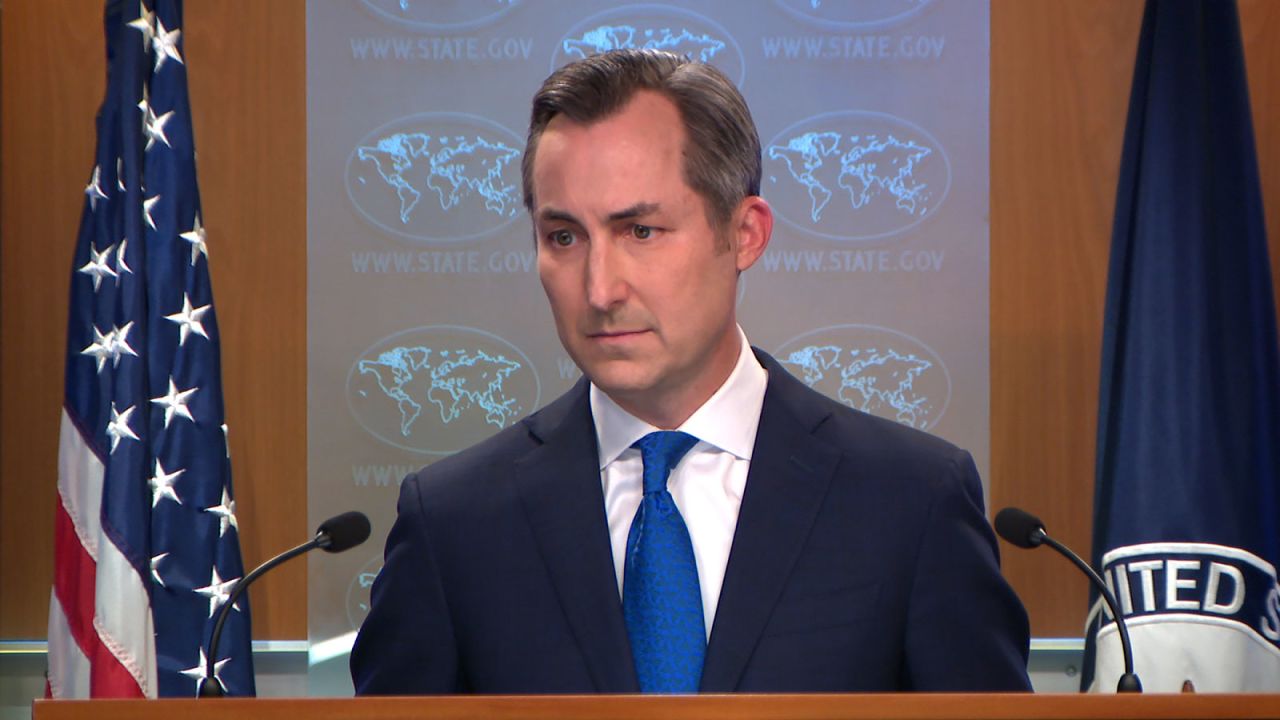 State Department spokesman Matthew Miller appears at a briefing on Tuesday, September 17.