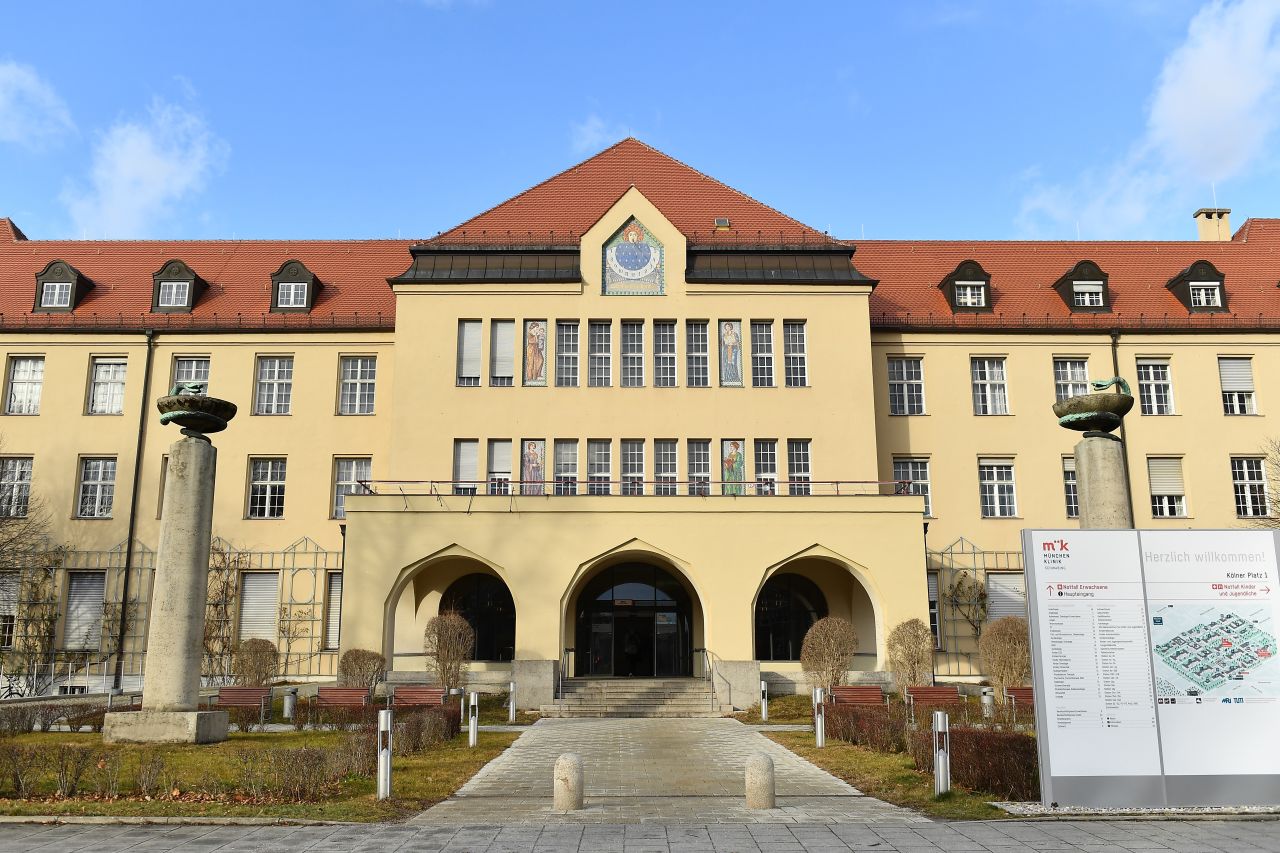 The Muenchen Klinik Schwabing hospital in Munich, Germany, where doctors are treating a coronavirus patient. 