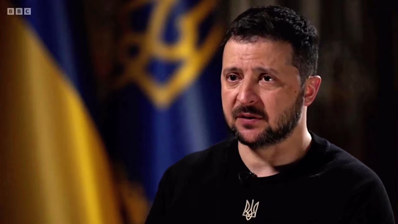 Zelensky speaks during an interview that aired on BBC, saying "We need a bit more time," referring to a long-awaited counter-offensive.