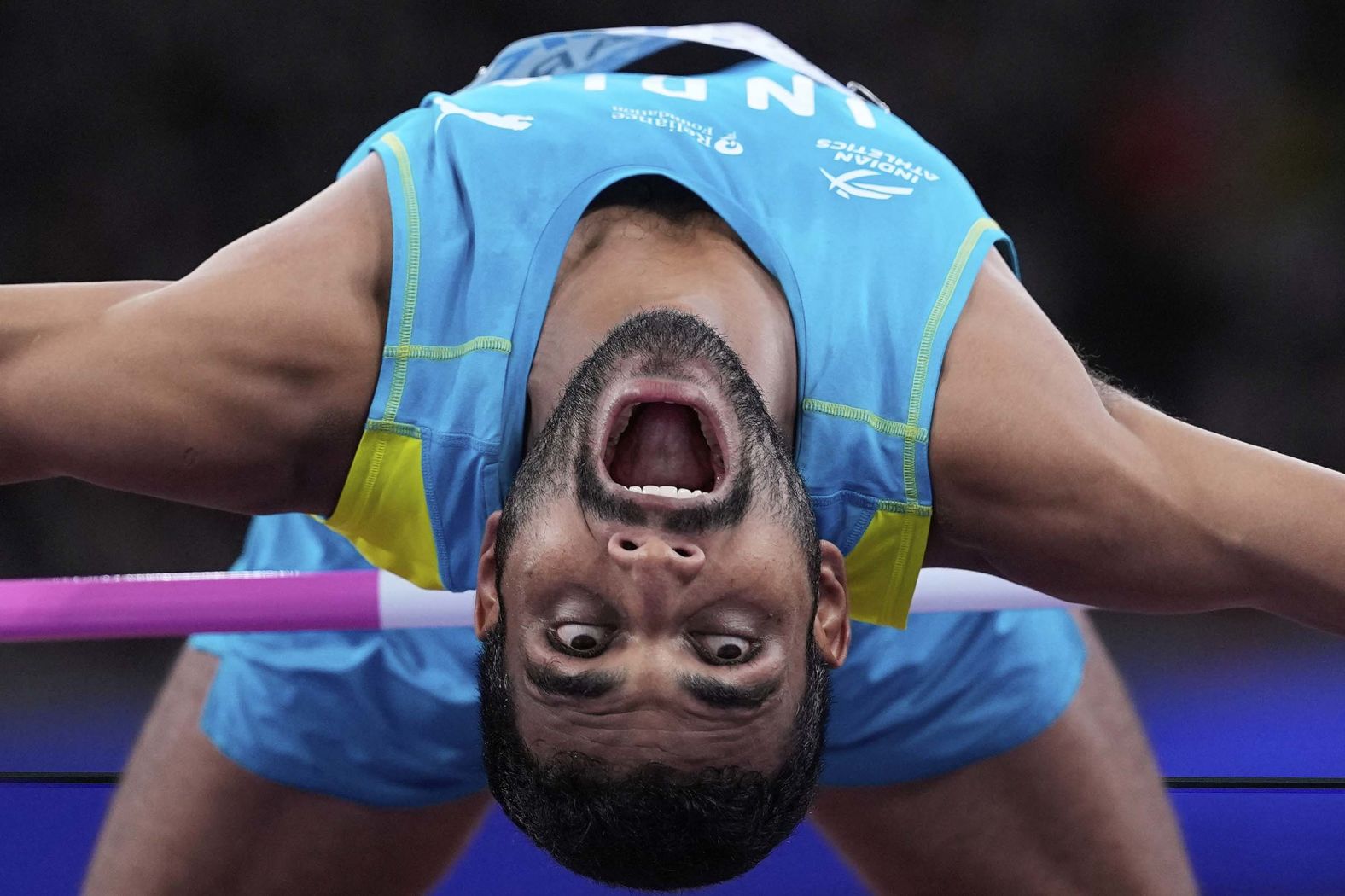 Indian high jumper Sarvesh Kushare competes at the World Athletics Championships in Tokyo on Tuesday, September 16.