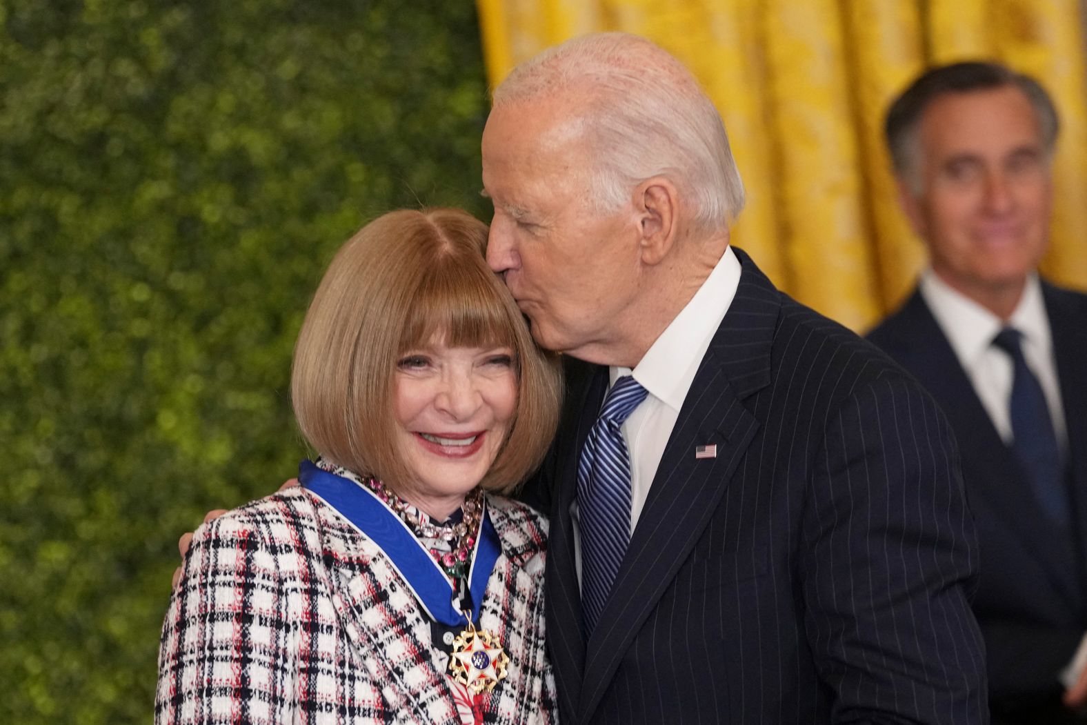 Fashion icon Anna Wintour receives the Presidential Medal of Freedom from US President Joe Biden on Saturday, January 4. <a href="index.php?page=&url=https%3A%2F%2Fwww.cnn.com%2F2025%2F01%2F04%2Fpolitics%2Fbiden-presidential-medal-of-freedom-honorees%2Findex.html">Biden awarded the nation’s highest civilian honor to Wintour and 18 other people</a>, recognizing a broad swath of luminaries across politics, culture and the arts.