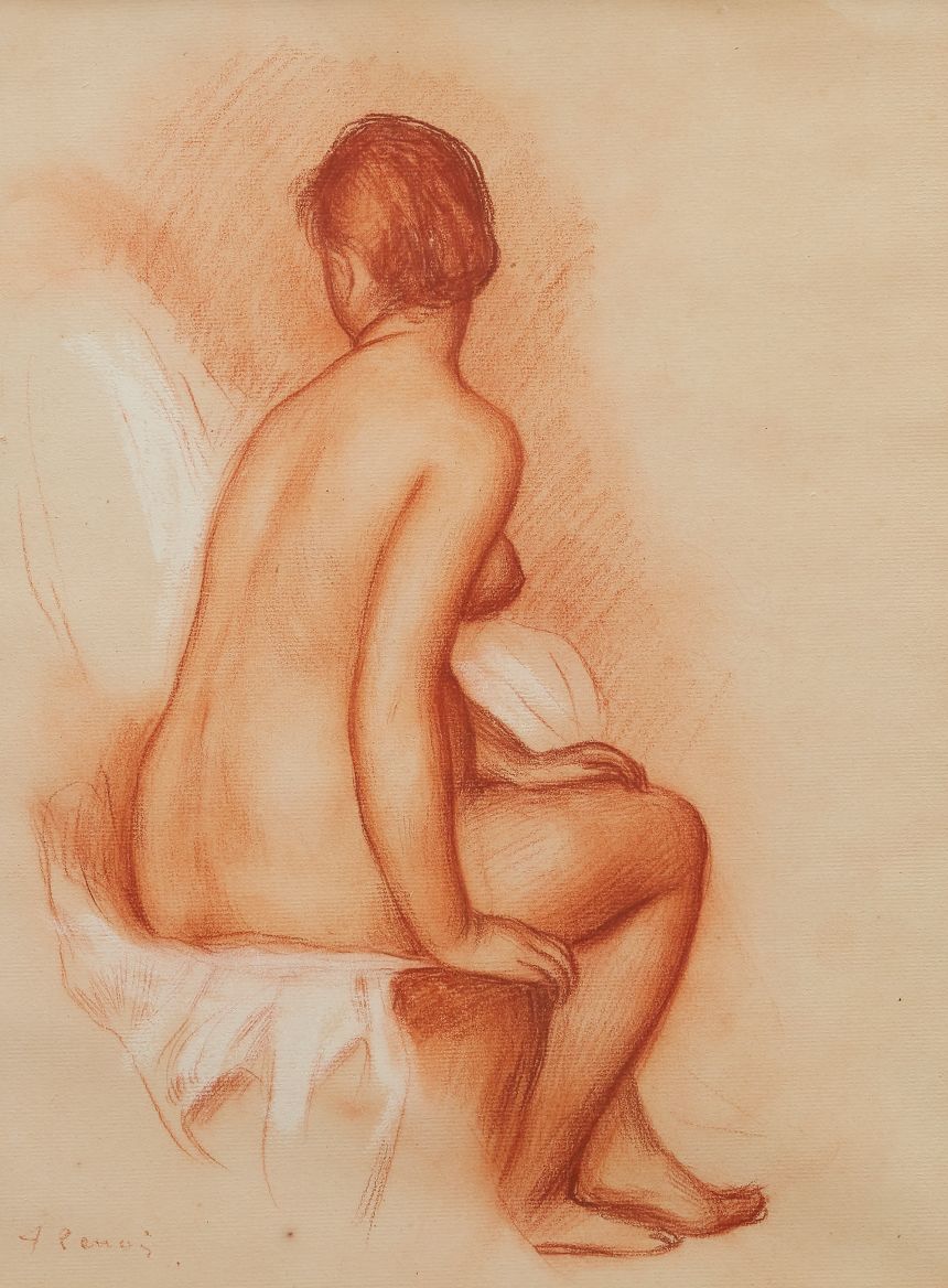 "Seated Nude Seen from the Back," ca. 1885–87.