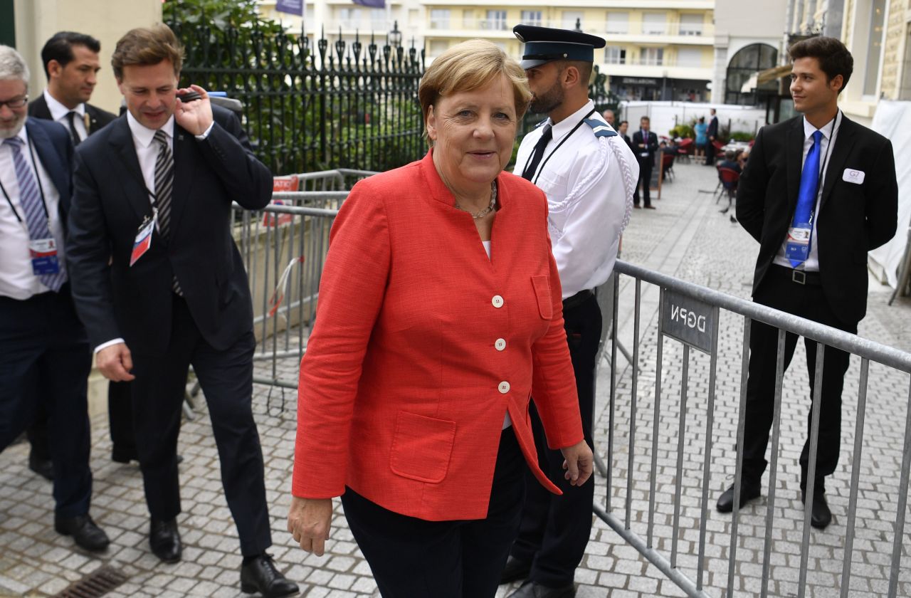 German Chancellor Angela Merkel said her priority is resolving the conflict between Russia and Ukraine. 