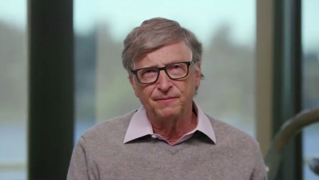 Bill Gates speaks at a World Health Organization briefing on September 30.