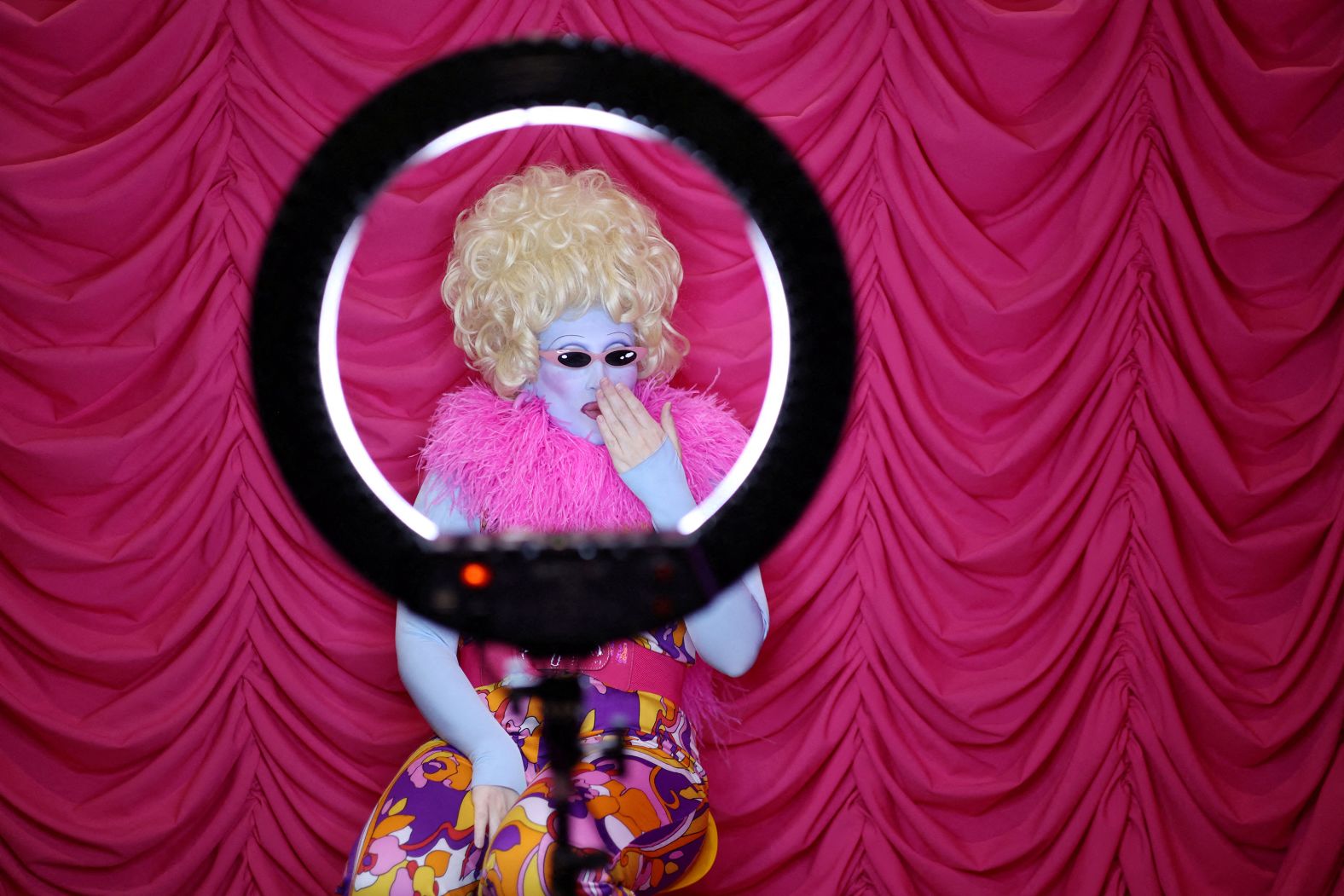 Drag queen Juno Birch attends RuPaul's DragCon in London on Saturday, January 11.