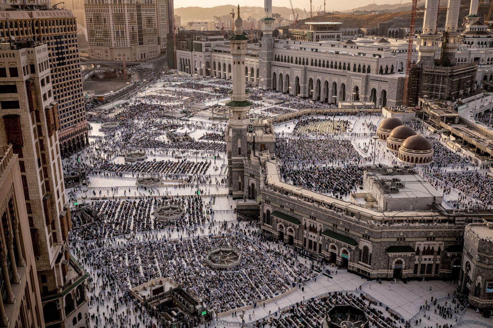 Muslim worshippers walk at the Grand Mosque in Mecca, Saudi Arabia, on Tuesday, June 11, ahead of the annual Hajj pilgrimage.