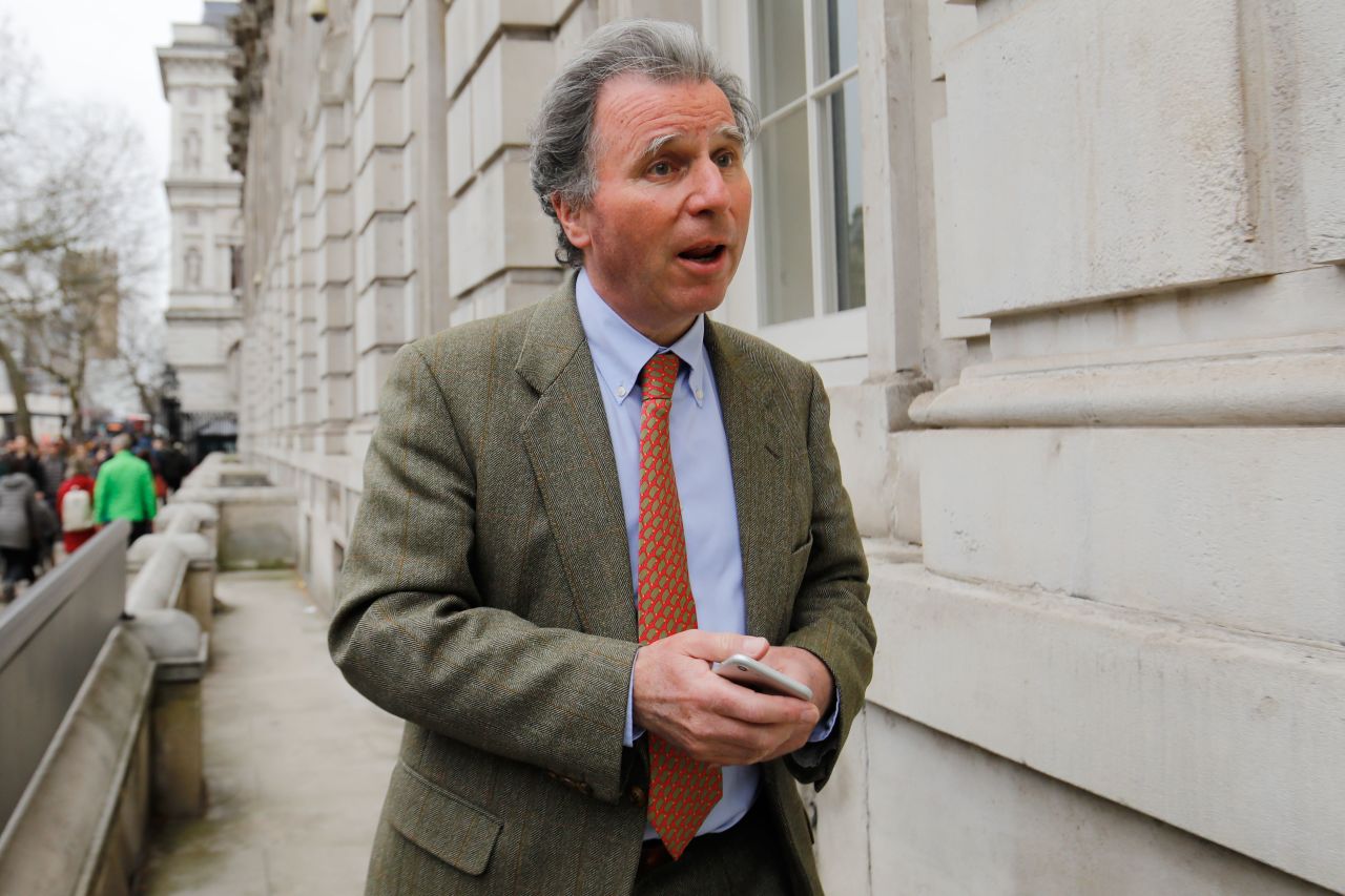 Conservative MP Oliver Letwin in London on March 22. 