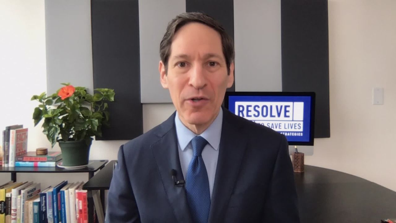 Dr. Tom Frieden, former director of the US Center for Disease Control and Prevention, speaks during an interview on November 11.