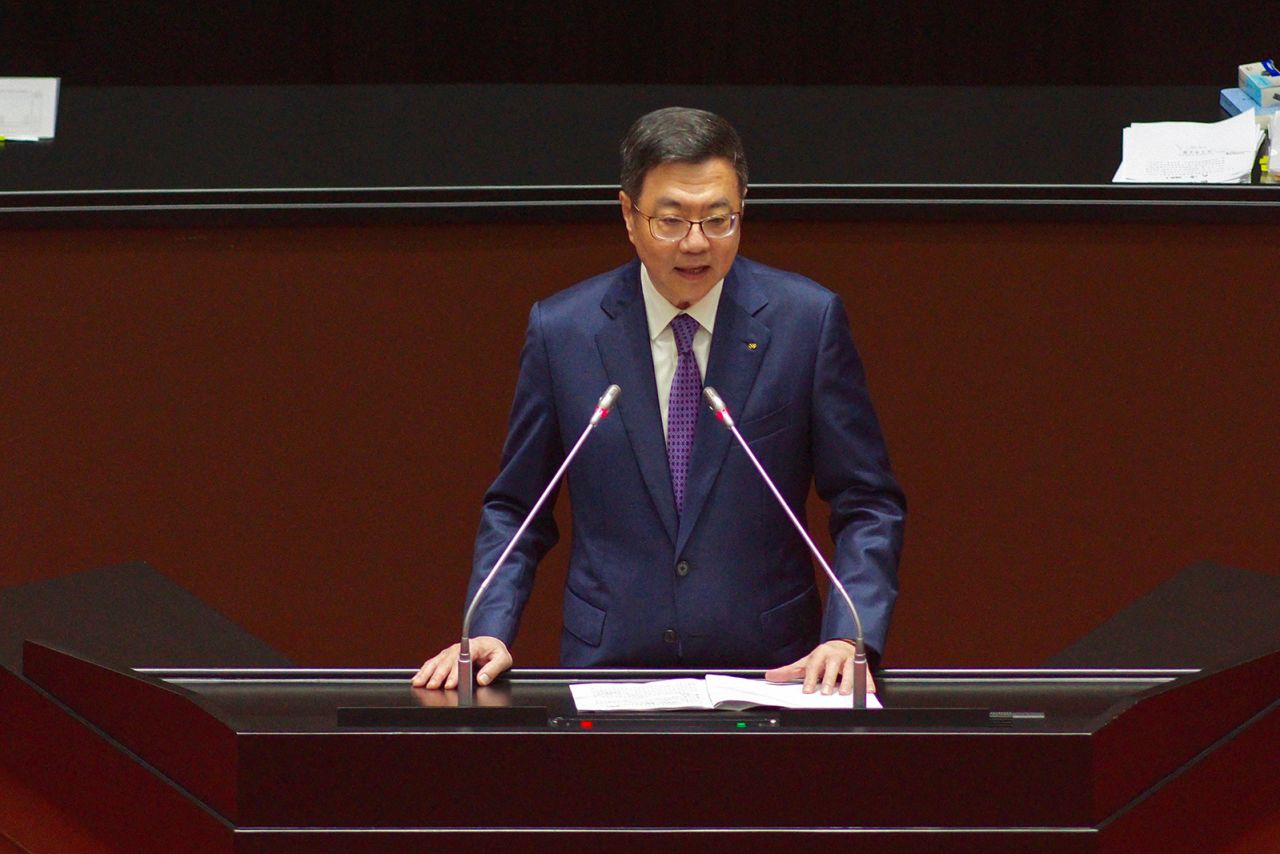 Taiwan's Premier Cho Jung-tai, in Taipei, Taiwan on May 31.