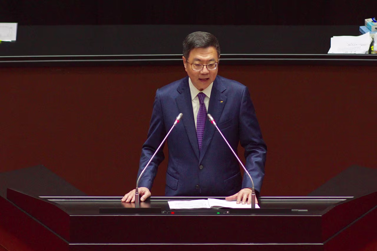 Taiwan's Premier Cho Jung-tai, in Taipei, Taiwan on May 31.