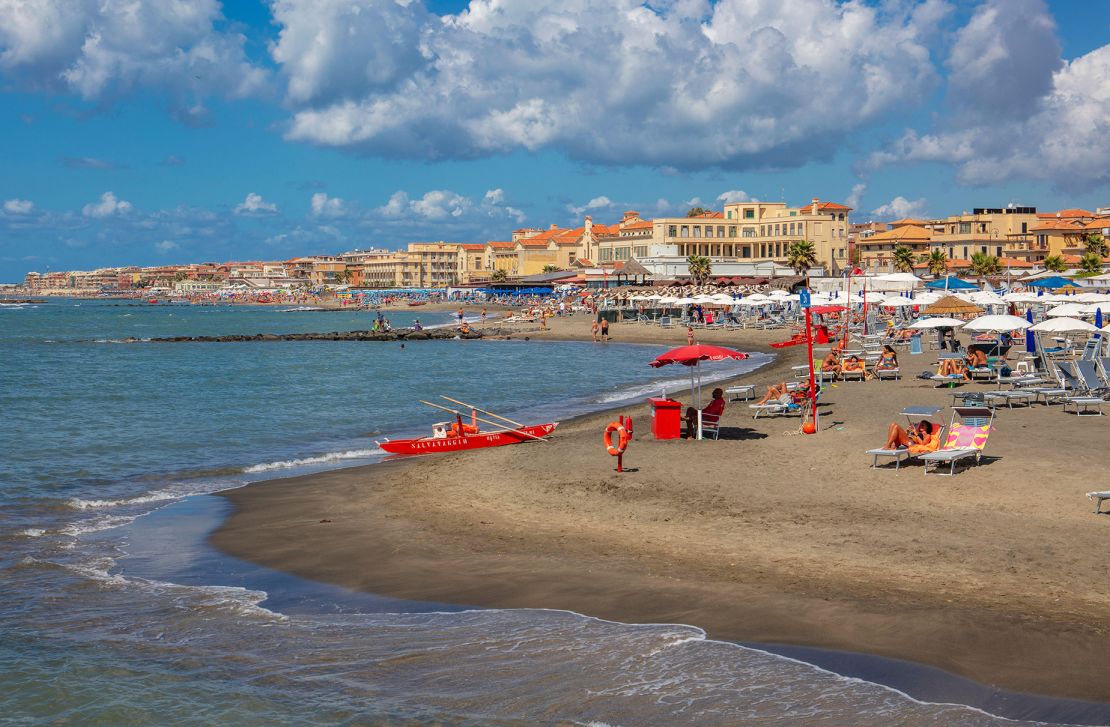 Ostia is a popular beach getaway not far from Rome.