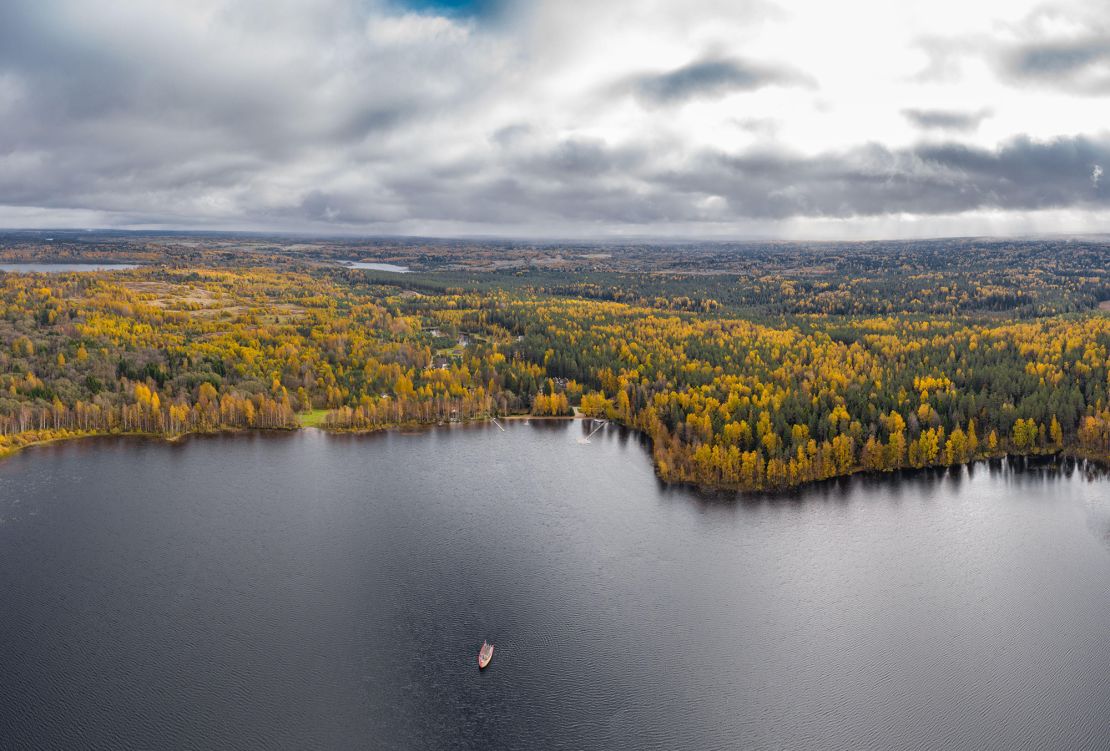 The Russian president's summer residence sits inside the Valdai national park north of Moscow.