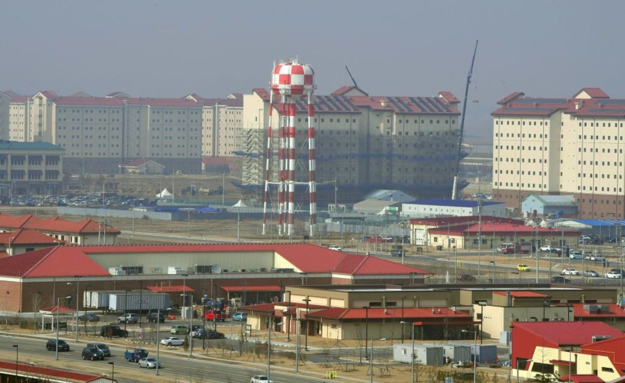 A general view of Camp Humphreys in Pyeongtaek, South Korea on February 21, 2019.