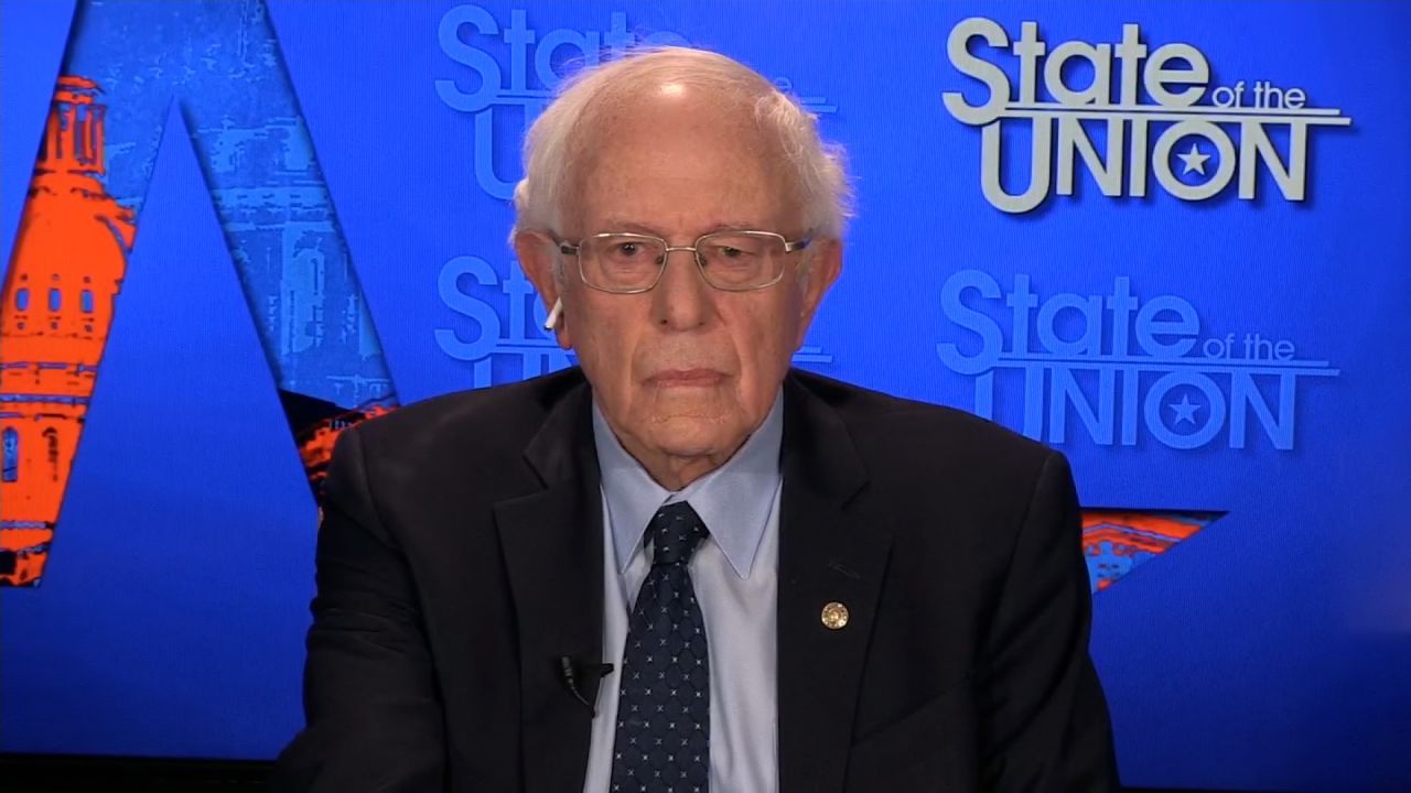 Sen. Bernie Sanders speaks during an interview on CNN's "State of the Union" on January 14.