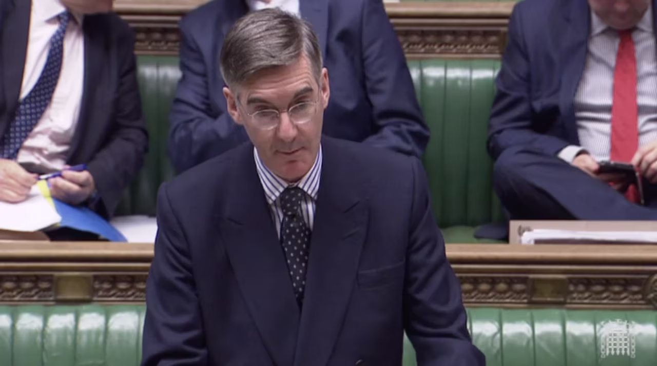 Jacob Rees-Mogg in the House of Commons Monday.