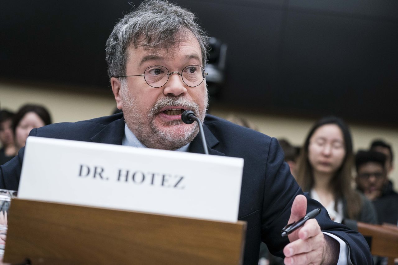 Dr. Peter Hotez, founding dean and chief of the Baylor College of Medicine National School of Tropical Medicine, speaks during a House Science, Space and Technology Committee hearing on Capitol Hill in Washington, D.C., on March 5, 2020.?