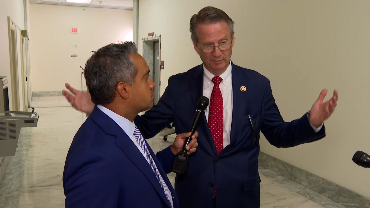 Rep. Tim Burchett speaks with CNN's Manu Raju on Monday.