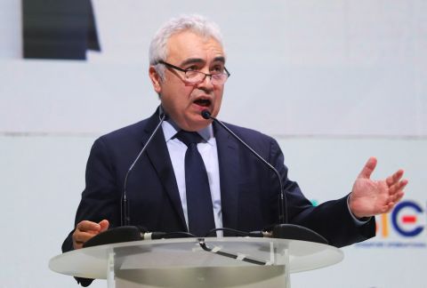 IEA Executive Director Fatih Birol speaks during the 15th Singapore International Energy Week, in Singapore on October 25.