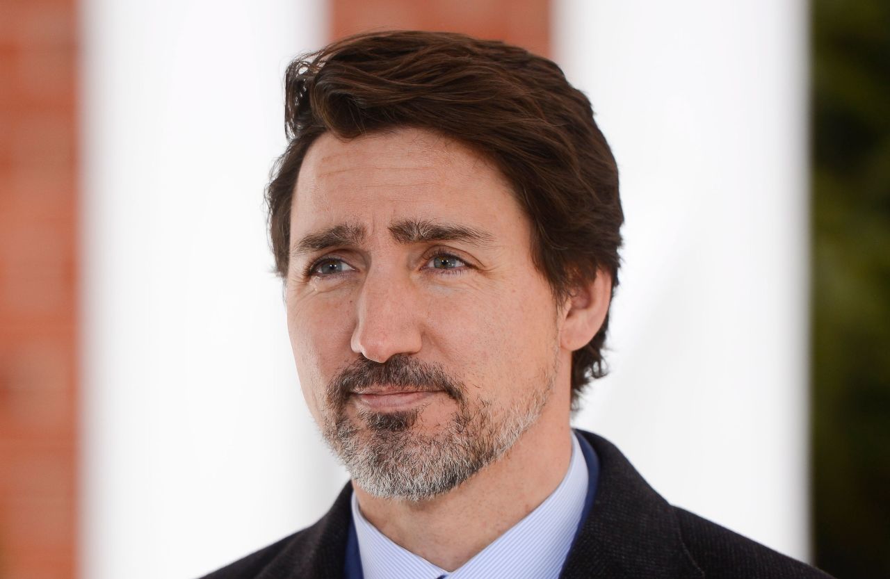 Prime Minister Justin Trudeau addresses Canadians on the coronavirus pandemic from Rideau Cottage in Ottawa on April 2.