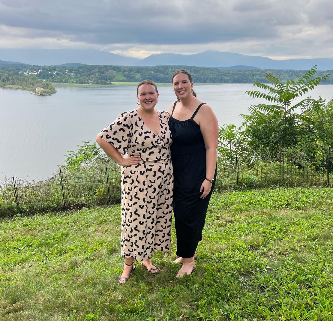 Mackenzie Galloway-Cole, left, is pictured with her late wife Megan.